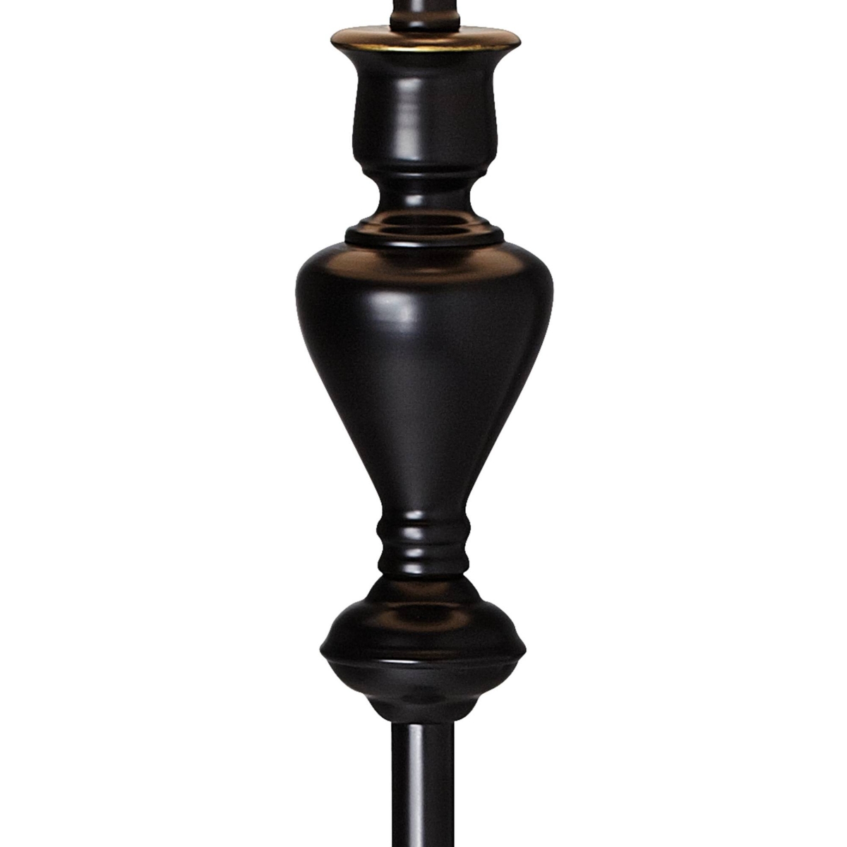 Modern Style Standing Floor Lamp Tall Black Bronze Soft Gold Edging Metal TexturedFaux Silk Drum Shade Decor for Living Room Reading House B