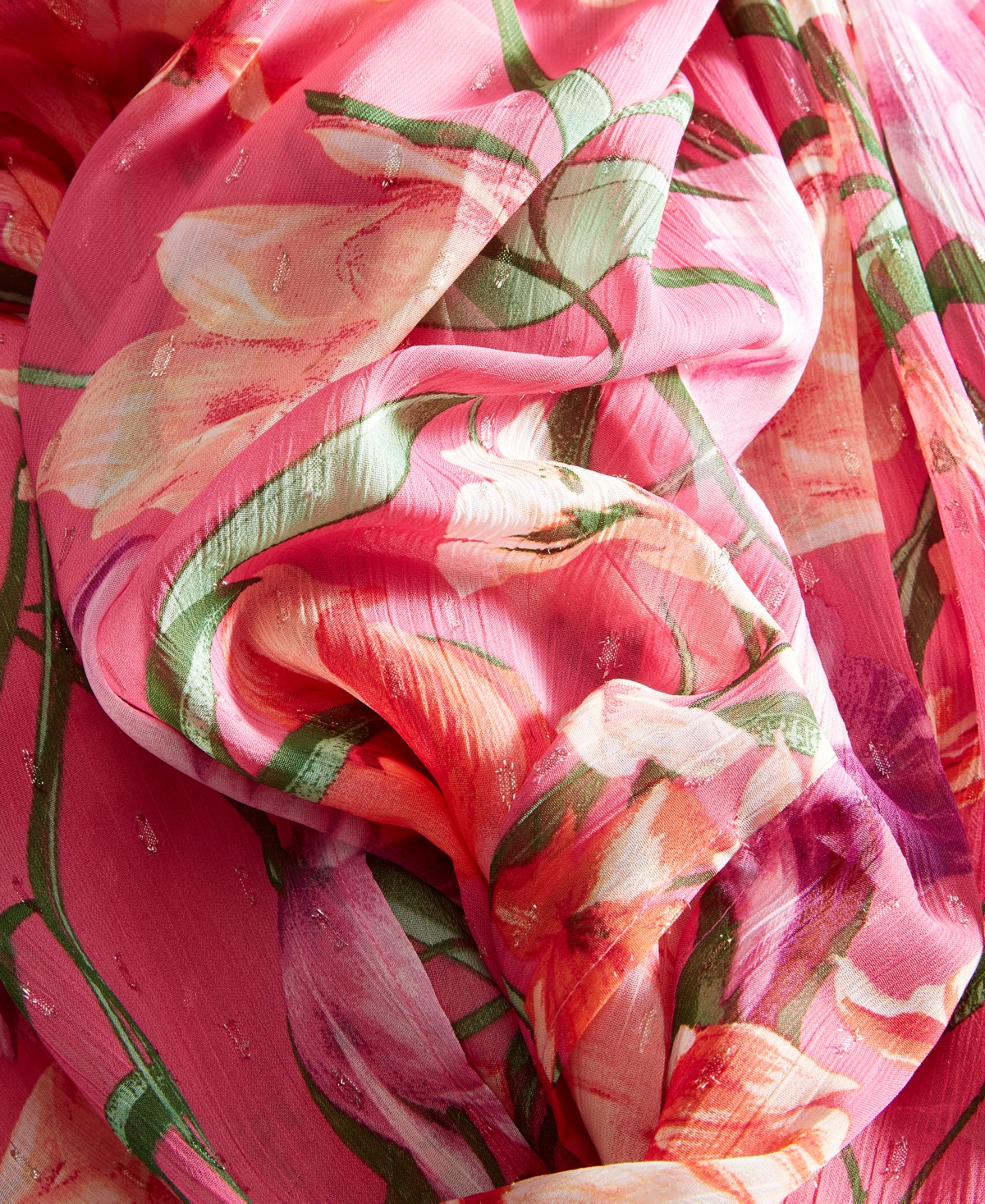 Shop Siena Women's Floral-print Cutout Midi Dress In Pink Multi