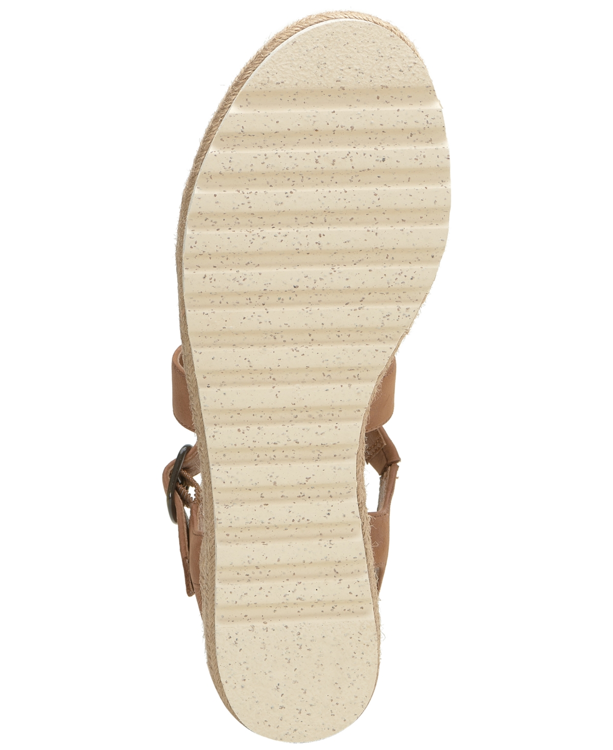 Shop Lucky Brand Women's Trianna Strappy Espadrille Wedge Sandals In Cannellini Leather