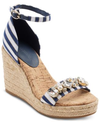 KARL LAGERFELD PARIS - Catalyna Wedge Espadrille Sandals