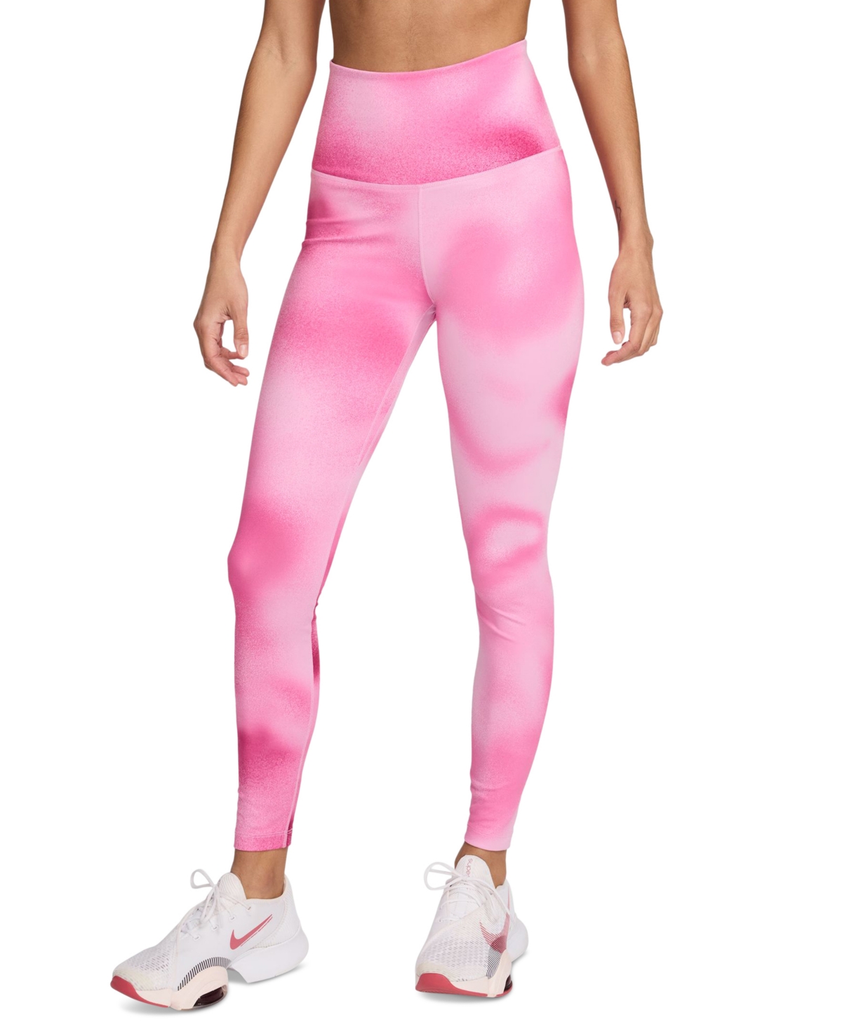 Shop Nike Women's One High-waist Full-length Leggings In Playful Pink