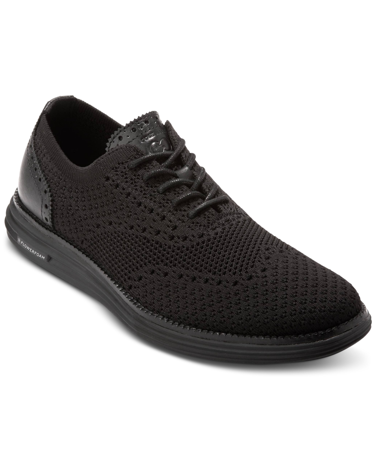 Men's ÃriginalGrand Remastered Stitchlite Lace-Up Wingtip Oxford Sneakers - Black/ Black