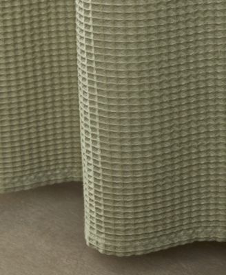 Waffle Solid Textured Shower Curtain, 70 x 72