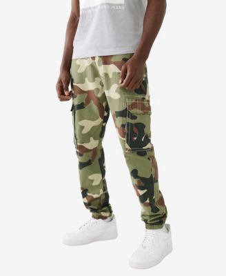 True Religion Men's Non Denim Camo Big T Cargo Joggers - Macy's