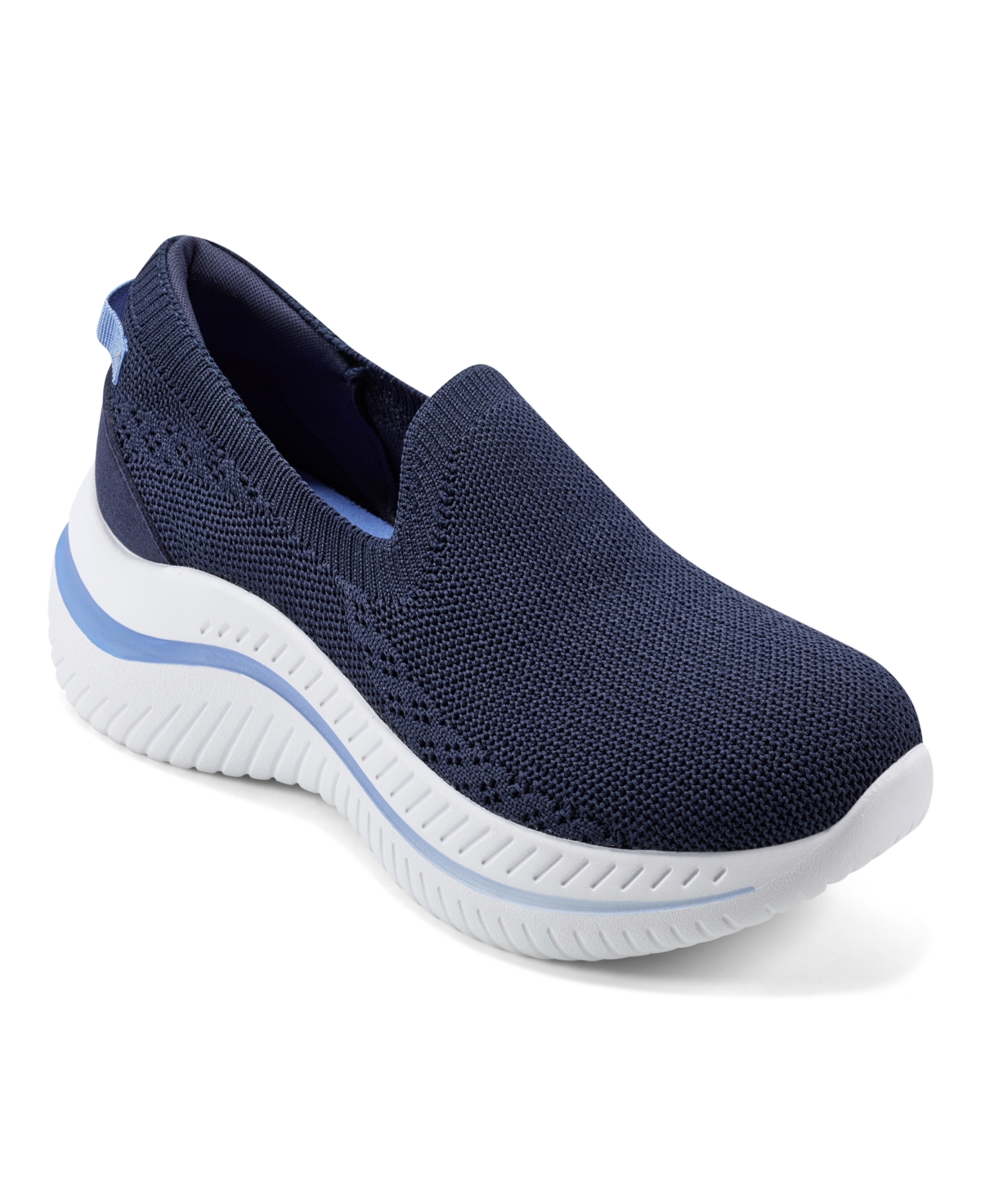 Easy Spirit Women's Golda Slip-on Round Toe Casual Shoes In Navy - Textile