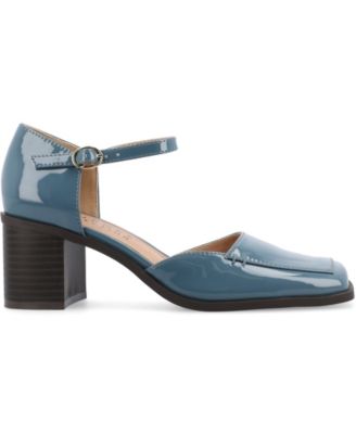Women's Evangeline Block Heel Square Toe Pumps