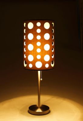 30" H Grey/White Retro Table Lamp