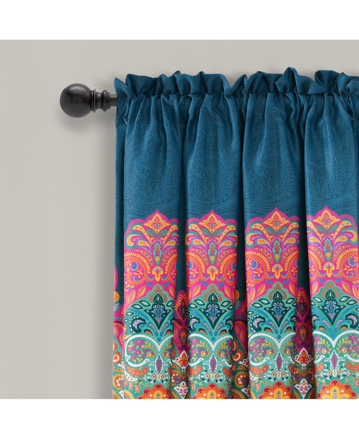 Boho Chic Light Filtering Window Curtain Panels