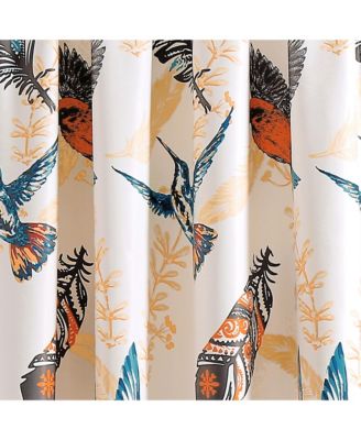 Bird Breeze Light Filtering Window Curtain Panels