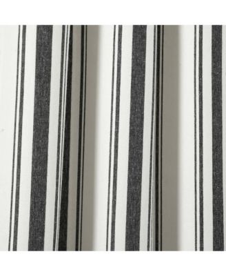 Farmhouse Stripe Yarn Dyed Eco-Friendly Recycled Cotton Window Curtain Panels