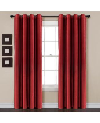Insulated Grommet 100% Blackout Faux Silk Window Curtain Panel