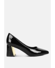 Macy's black and white pumps on sale