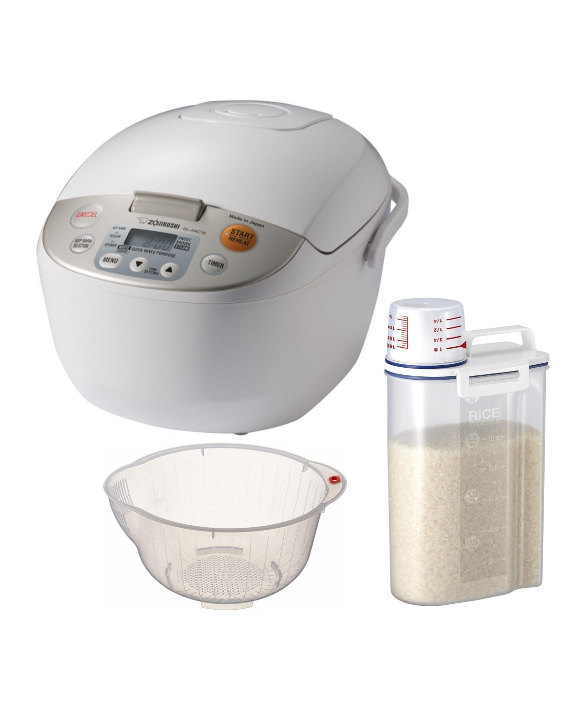 Micom Rice Cooker and Warmer with Rice Washing Bowl and Draine - Assorted Pre-Pack