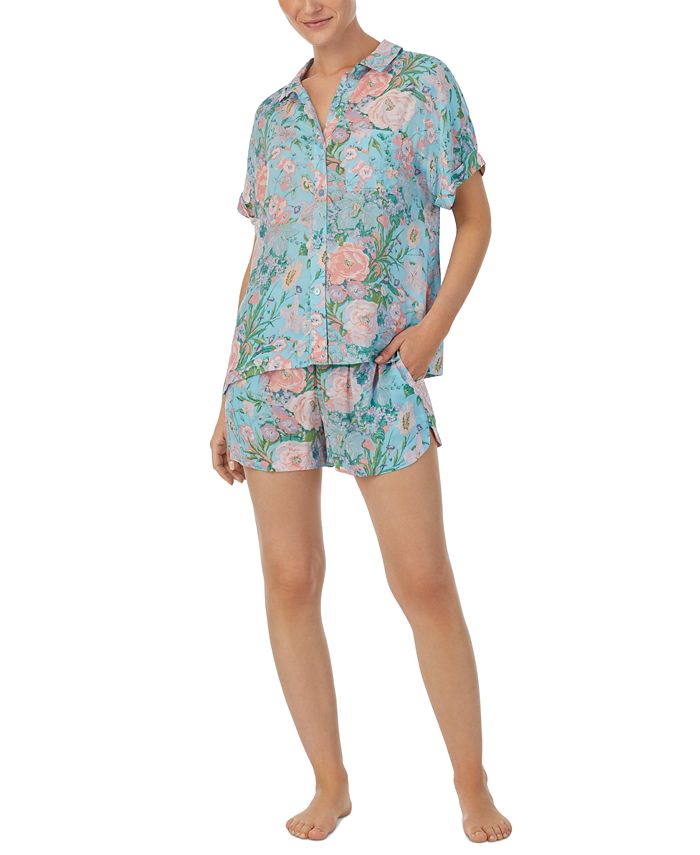 Sanctuary Women s 2 Pc. Short Sleeve Boxer Pajamas Set Macy s