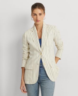 Lauren Ralph Lauren - Women's Striped Cotton-Blend Blazer
