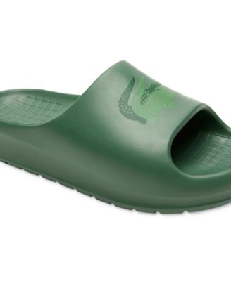 Lacoste Men's Croco 2.0 EVO Slip-On Slide Sandals - Macy's