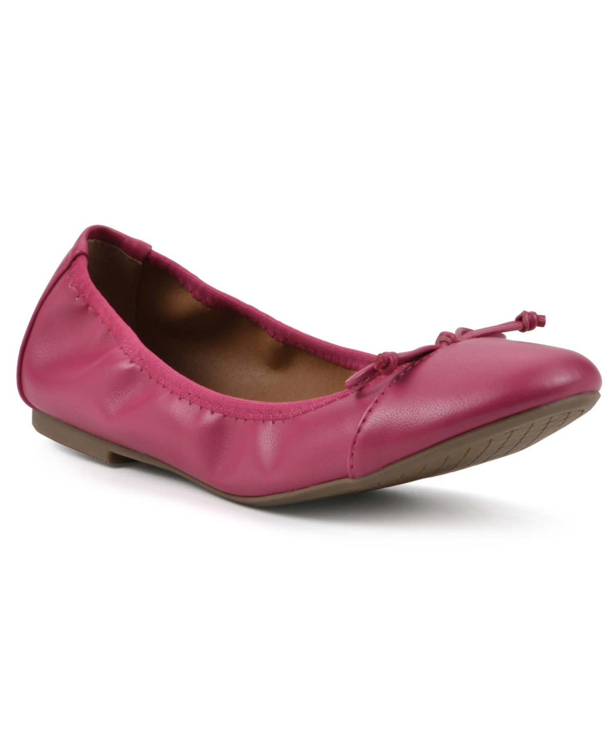 White Mountain Sunnyside Ii Ballet Flats In Super Pink Smooth