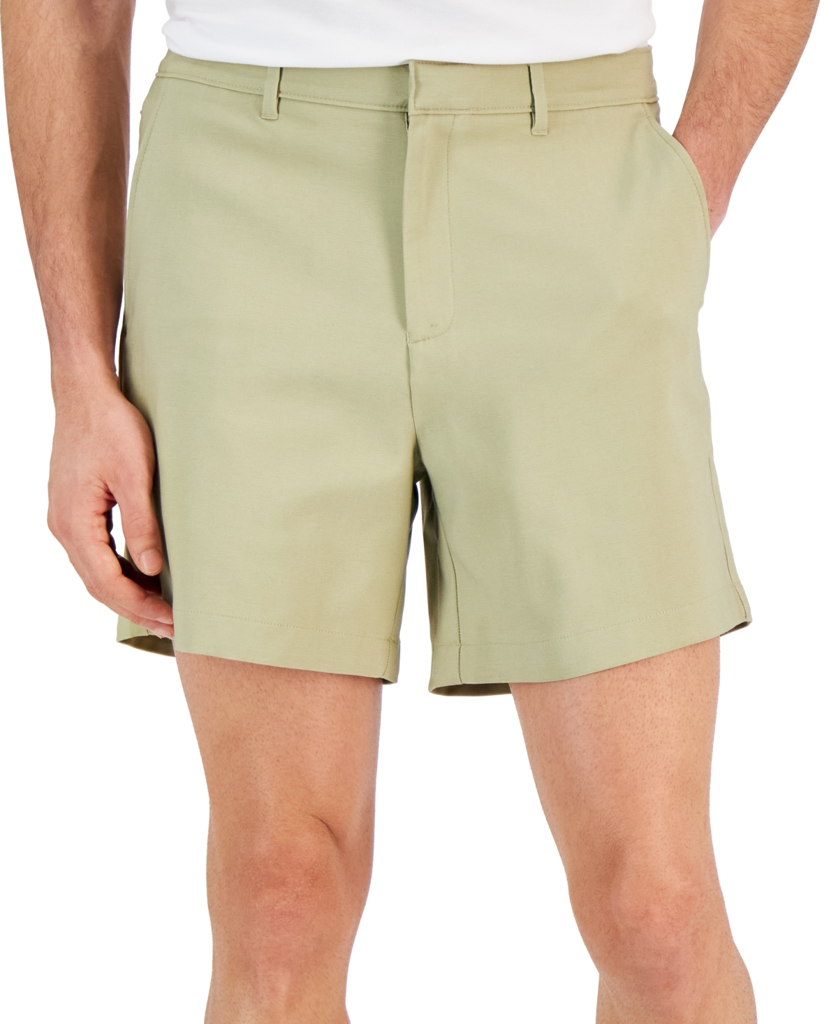 Shop Alfani Men's Updated Tech Performance 6" Shorts, Created For Macy's In Twill