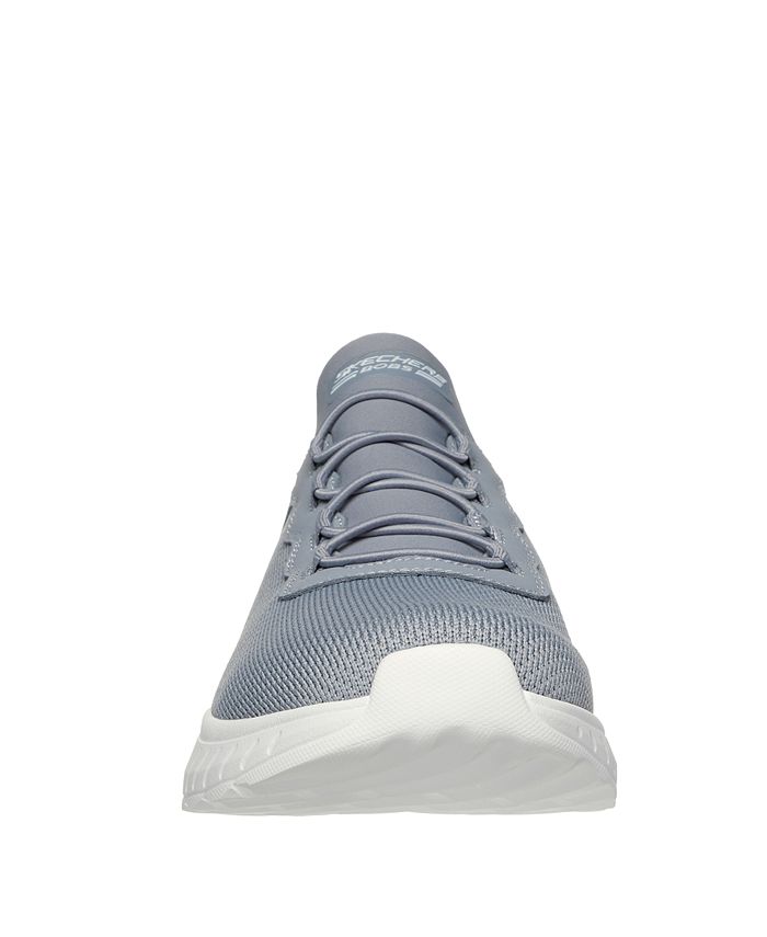 Skechers Men's Slip-ins- BOBS Sport Squad Chaos - Daily Hype Memory Foam Slip-On Casual Sneakers from Finish Line - Gray - 11.5