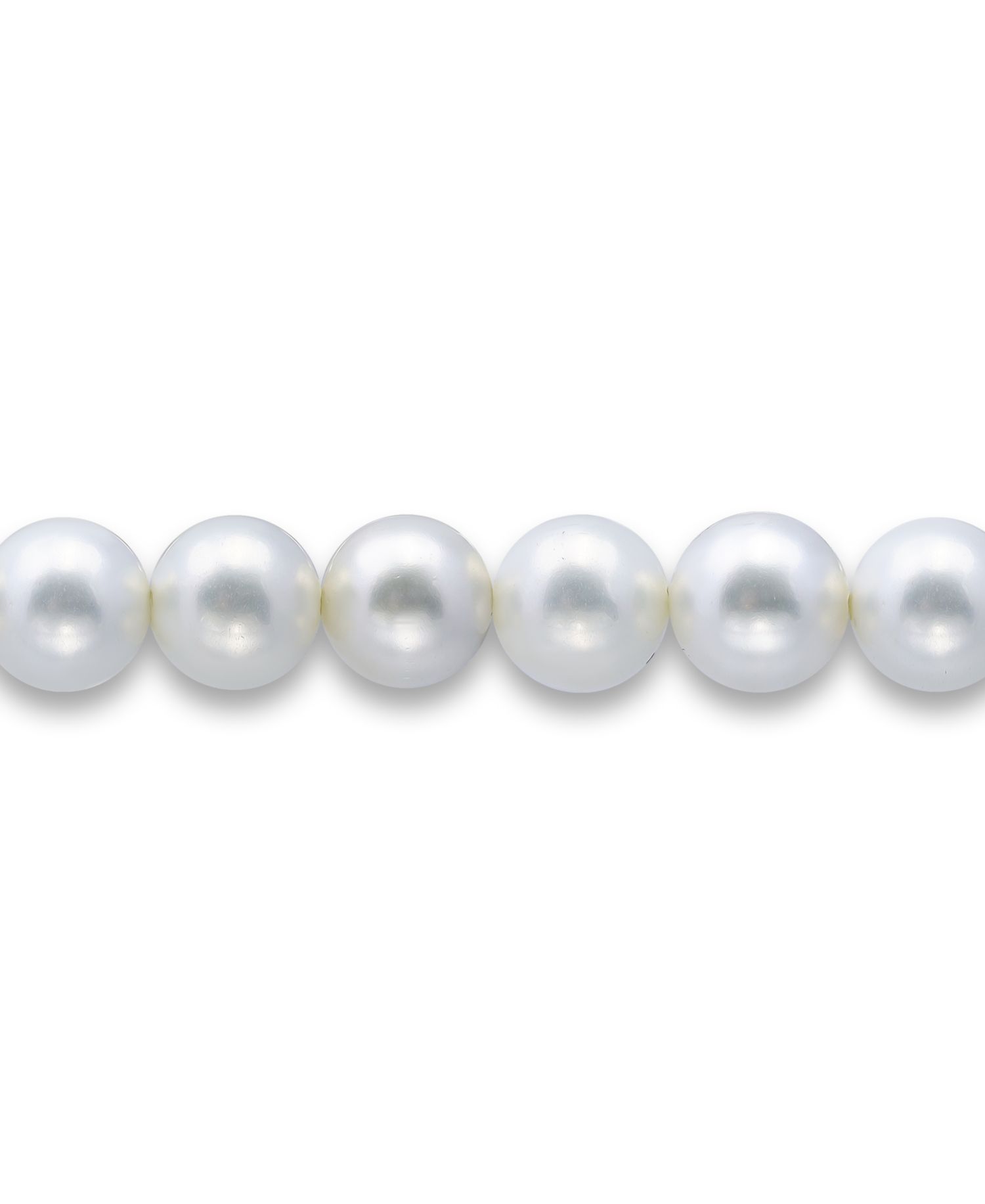 White Shell Pearl Stretch Bracelet