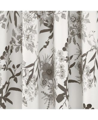 Botanical Garden Light Filtering Window Curtain Panels
