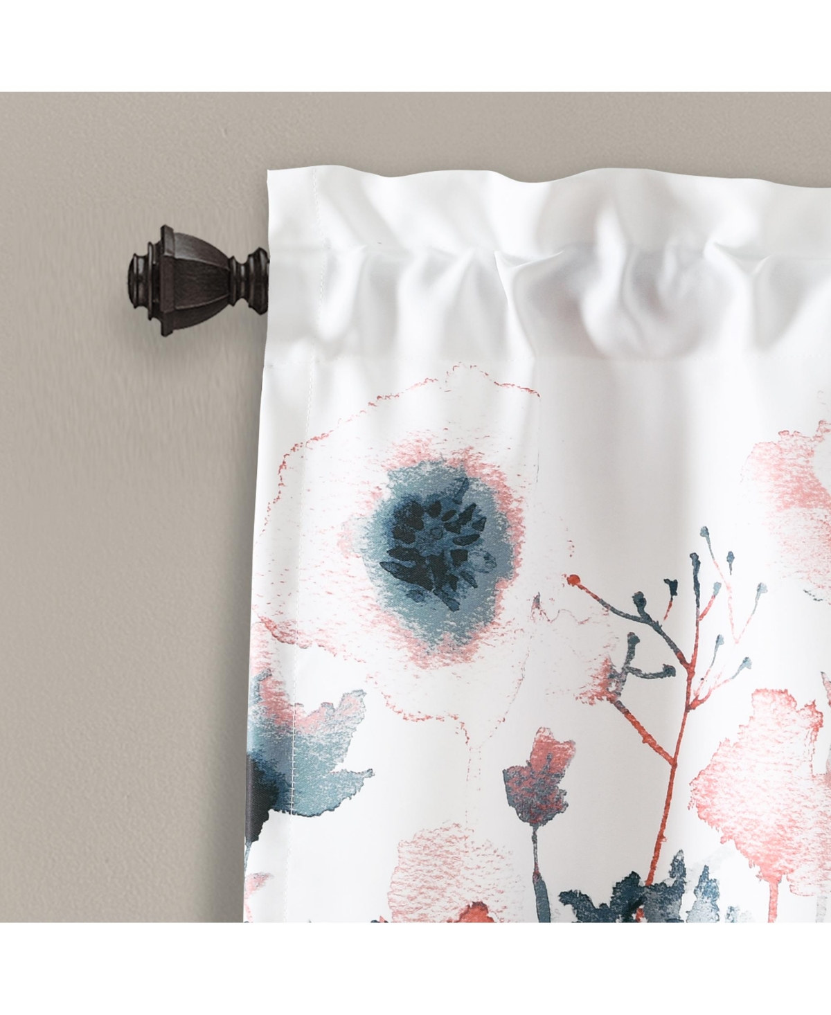 Lush Decor Zuri Flora Light Filtering Valance