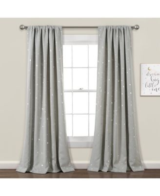 Star Blackout Window Curtain Panels