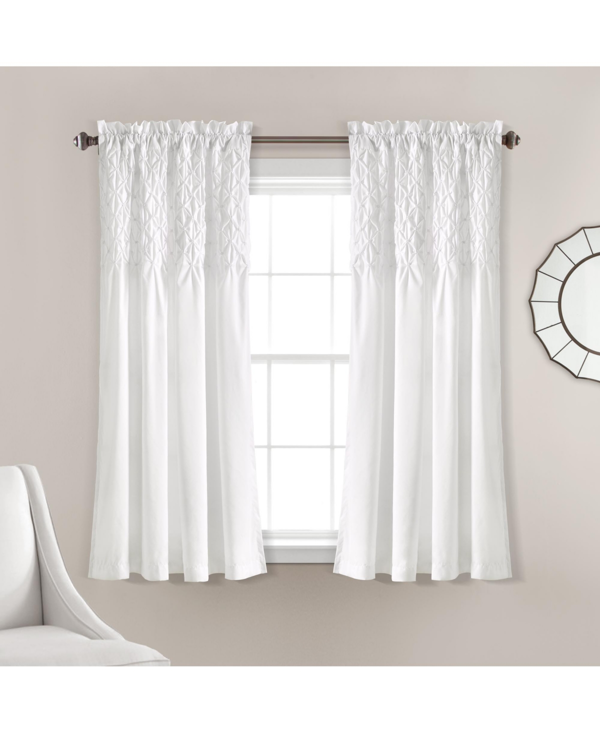 Bayview Window Curtain Panels - White