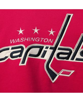 Men's Red Washington Capitals Superior Lacer Pullover Hoodie