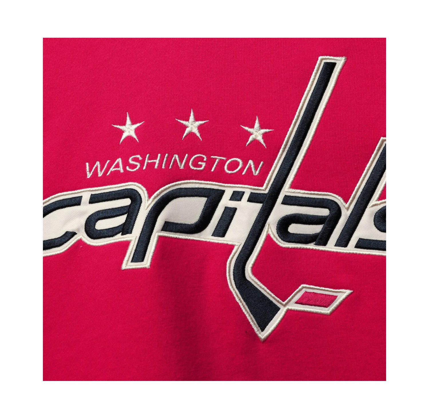 Men's Red Washington Capitals Superior Lacer Pullover Hoodie