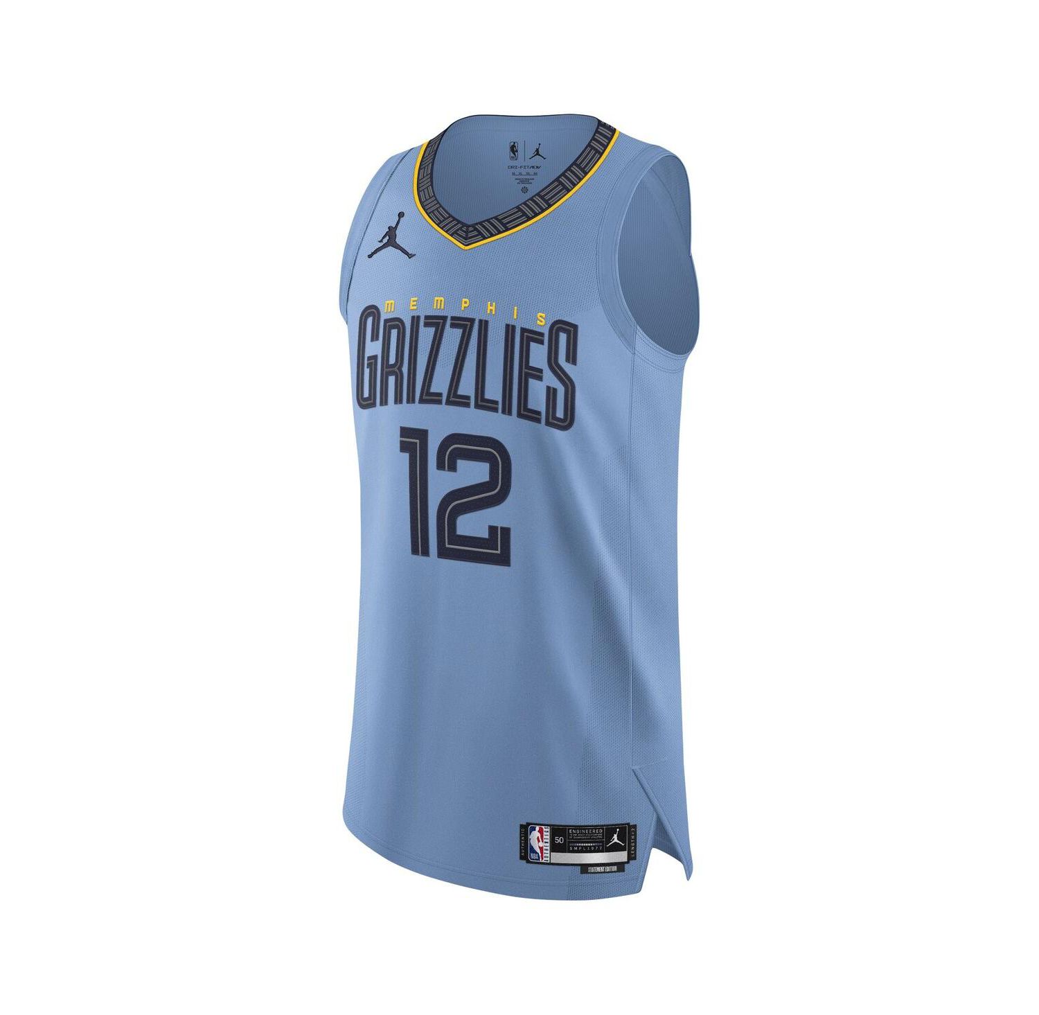 Men's Ja Morant Light Blue Memphis Grizzlies Authentic Player Jersey - Statement Edition