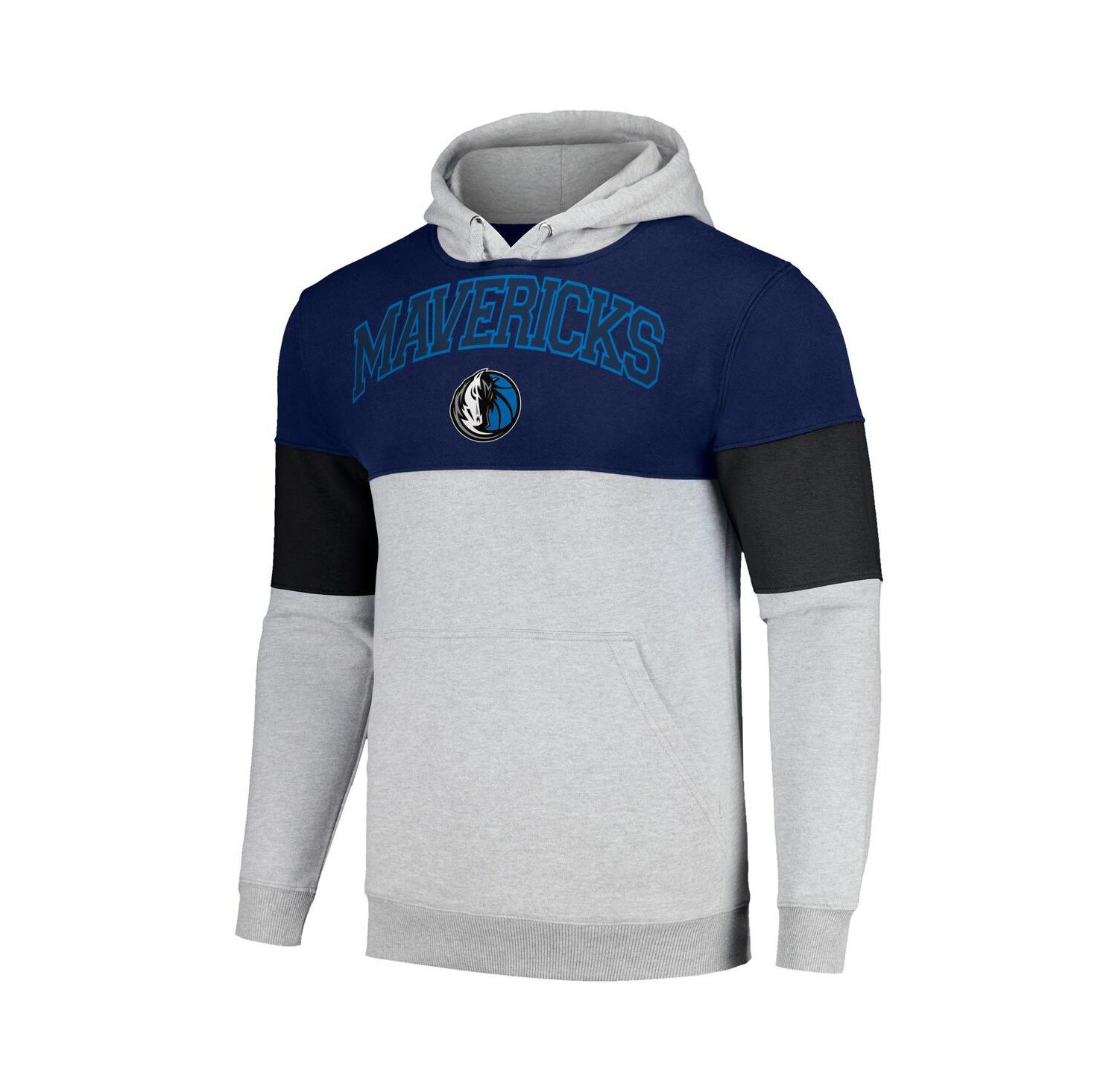 Men's Navy, Black Dallas Mavericks Big and Tall Pullover Hoodie