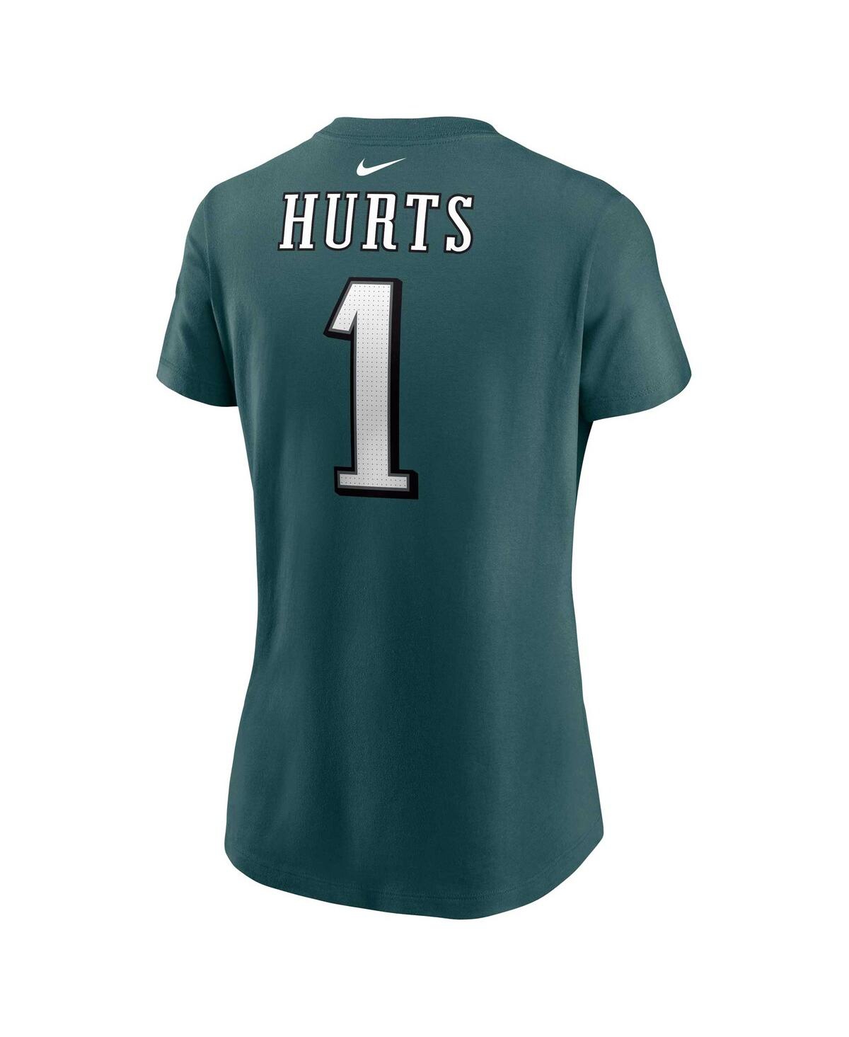 Women's Nike Jalen HurtsPhiladelphia Eagles Player Name and Number T-shirt - Midnight Green