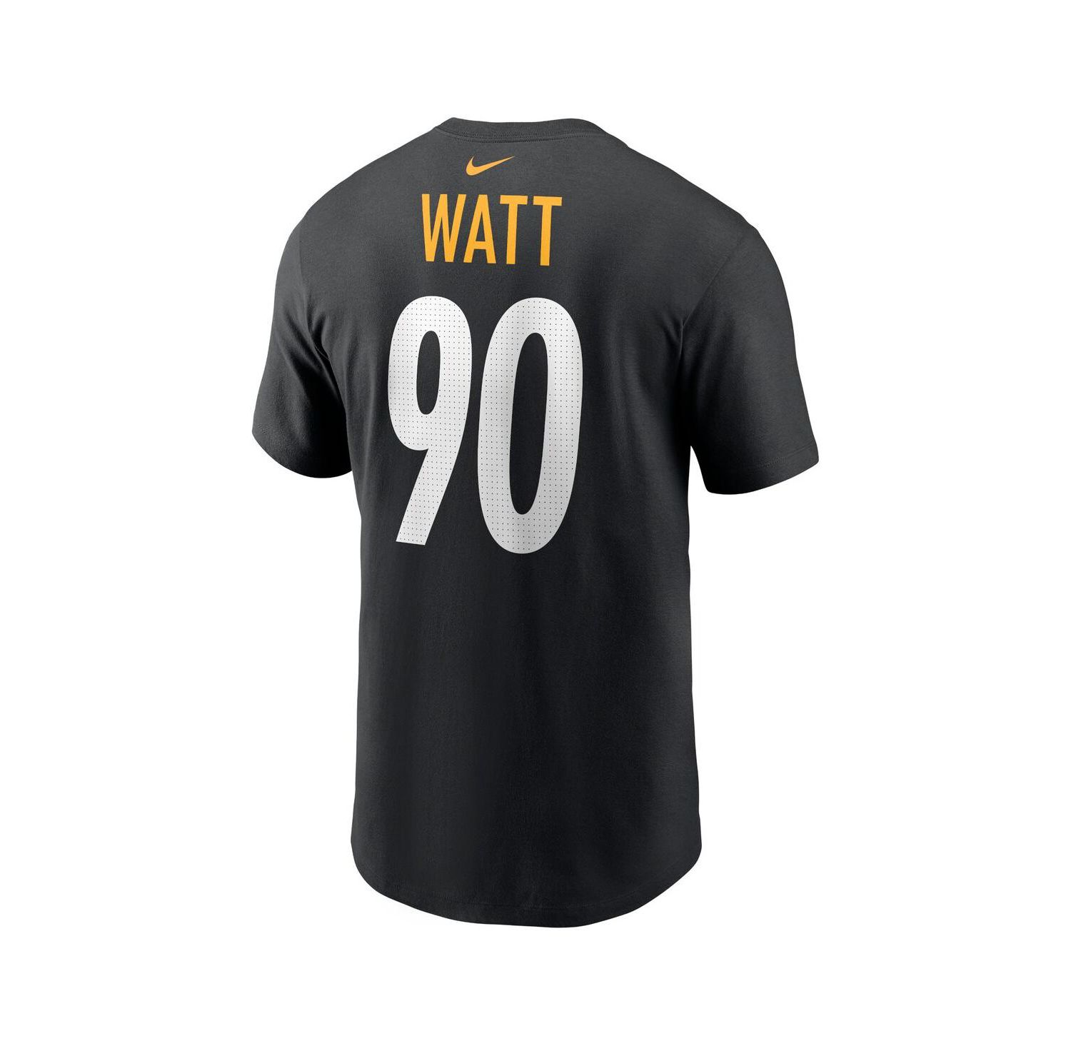 Men's T.J. Watt Black Pittsburgh Steelers Player Name and Number T-shirt