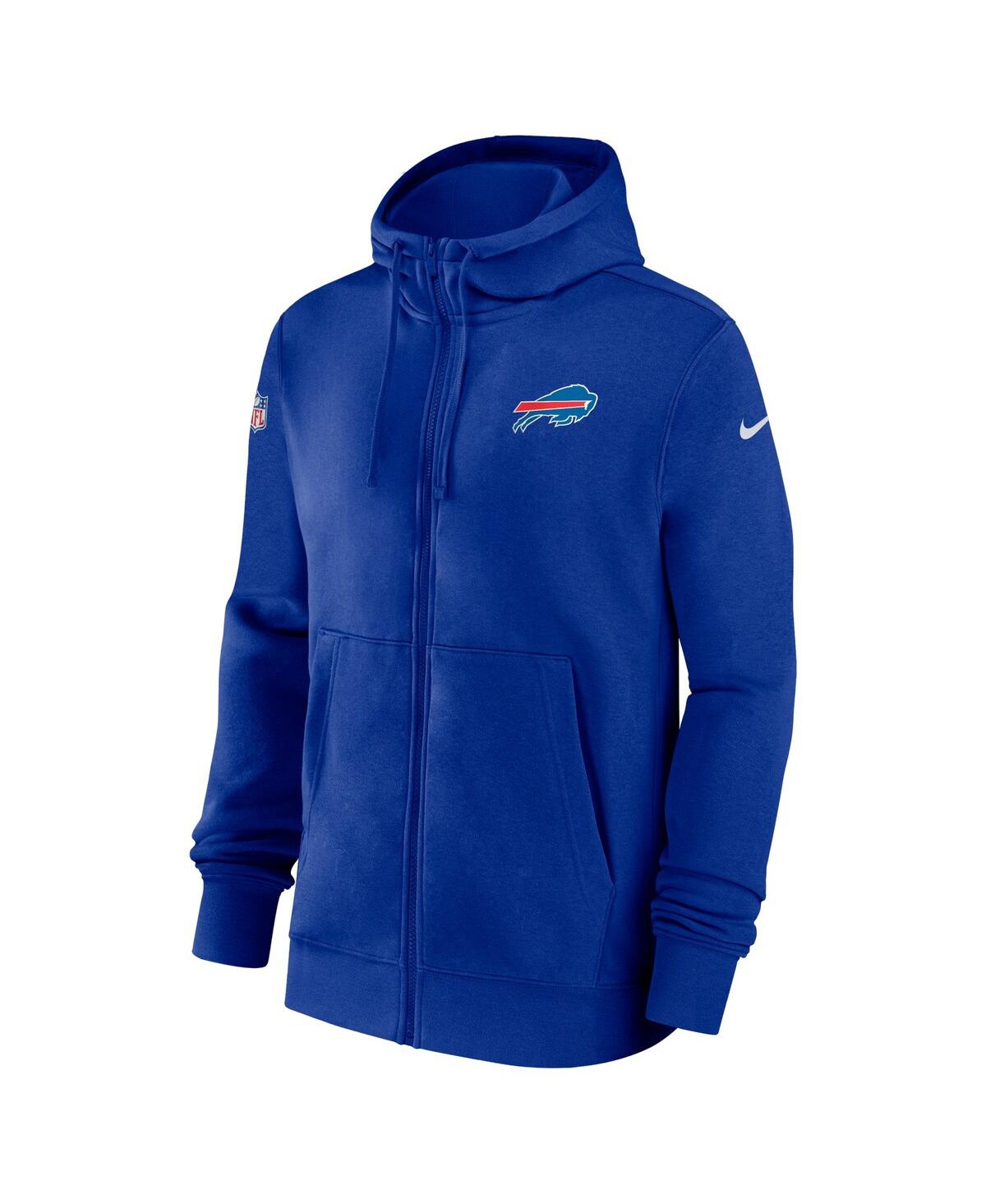Men's NikeBuffalo Bills Sideline Club Performance Full-Zip Hoodie - Royal