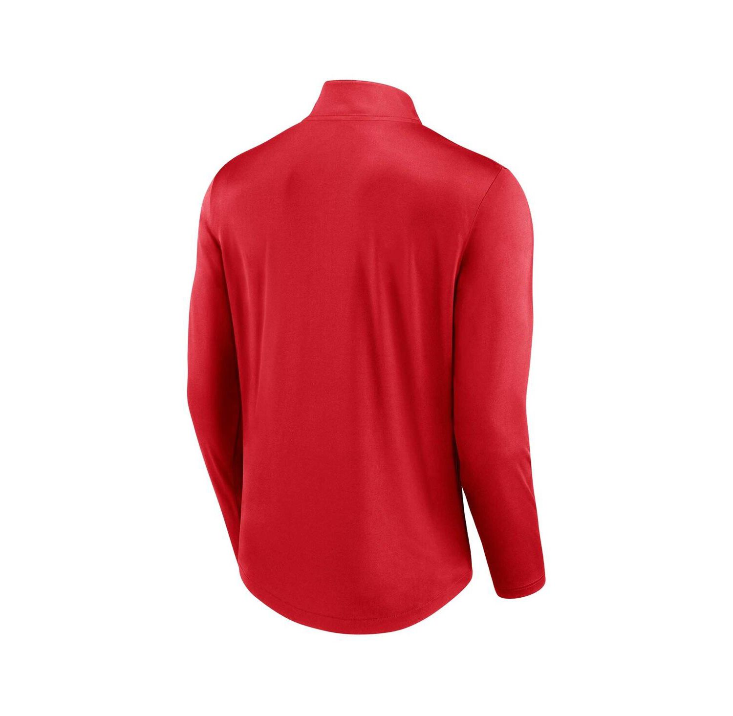 Men's Red St. Louis Cardinals Quarterback Quarter-Zip Top