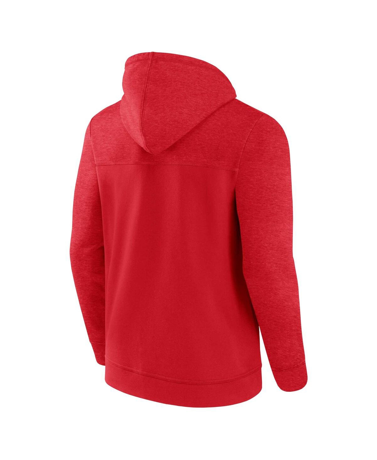 Men's FanaticsSt. Louis Cardinals Offensive Line Up Lightweight Full-Zip Hoodie - Red