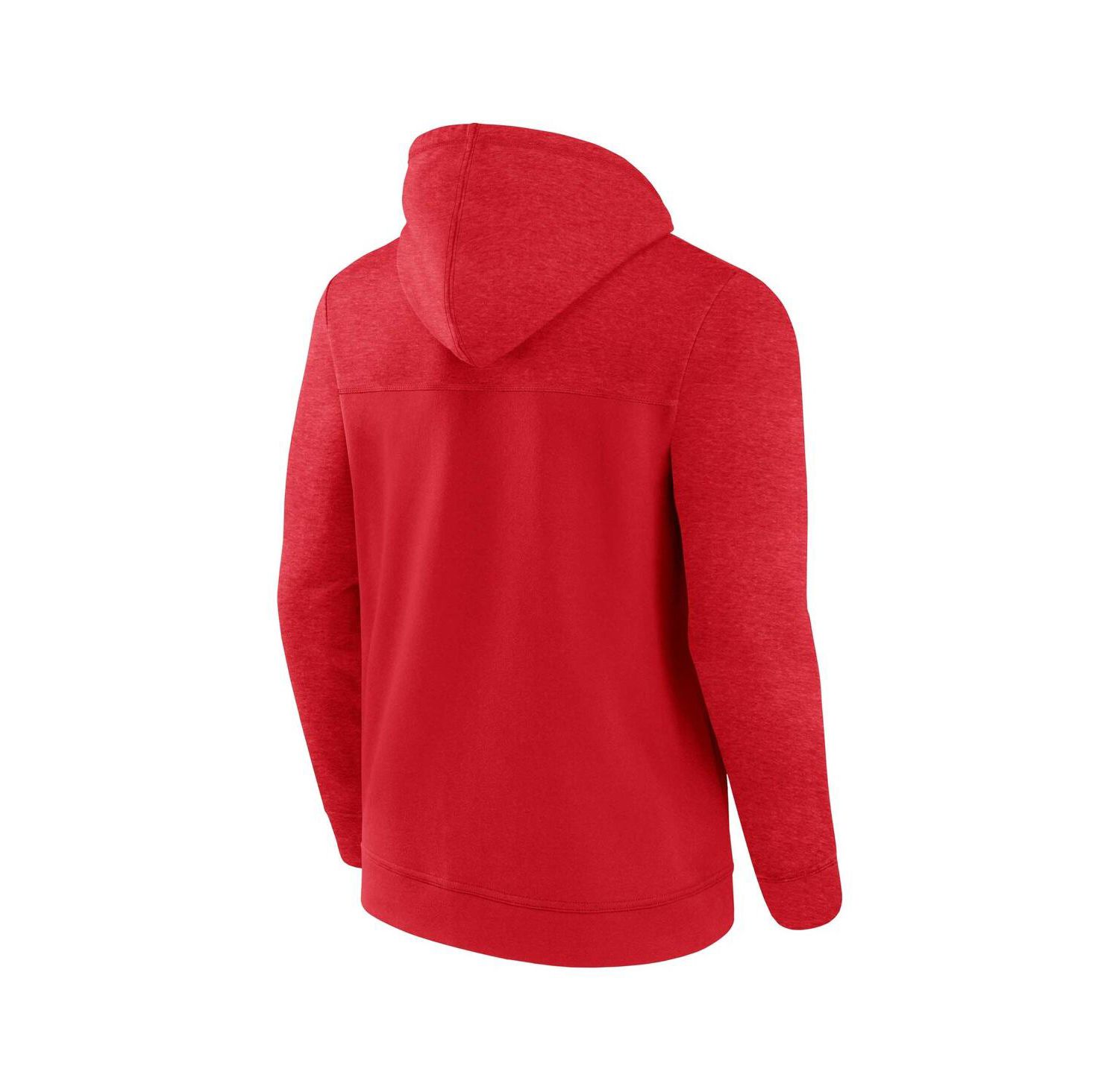 Men's Red St. Louis Cardinals Offensive Line Up Lightweight Full-Zip Hoodie