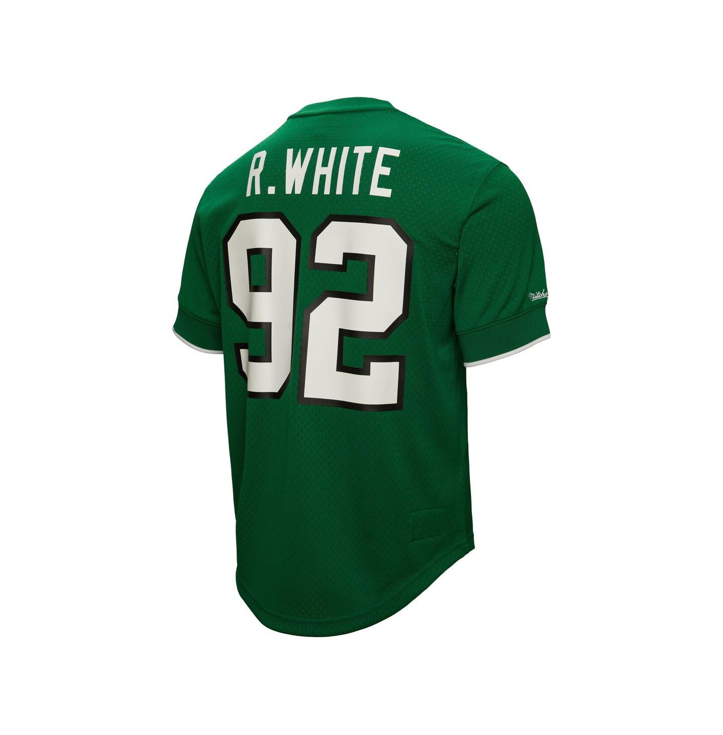Мужской топ Mitchell & Ness Reggie White Kelly Green Philadelphia Eagles Retired Player Name & Number Mesh — фото 2