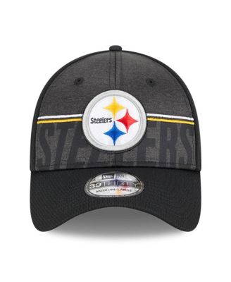 Men's Black Pittsburgh Steelers 2023 NFL Training Camp 39THIRTY Flex Fit Hat
