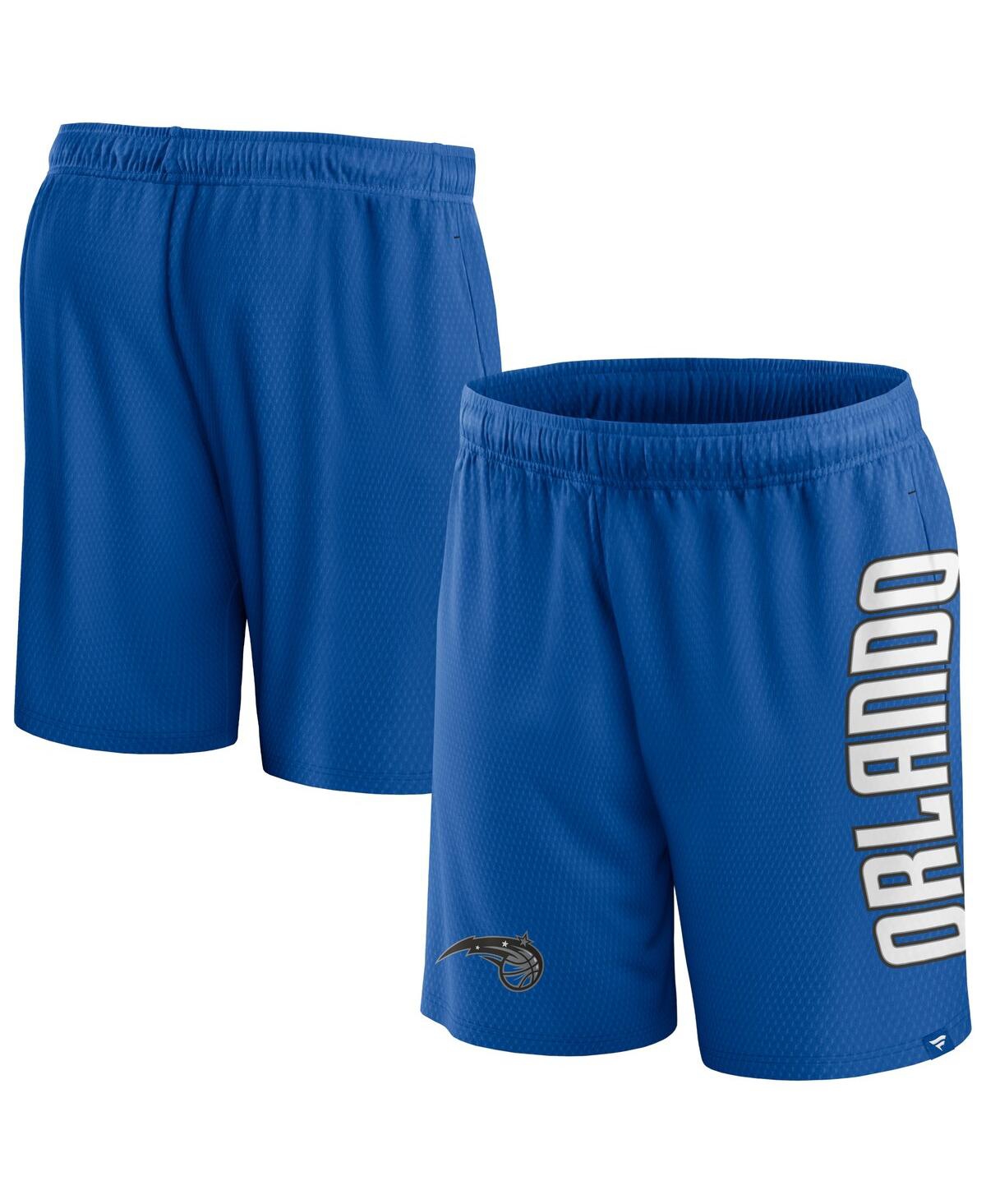Men's Fanatics Blue Orlando Magic Post Up Mesh Shorts - Blue