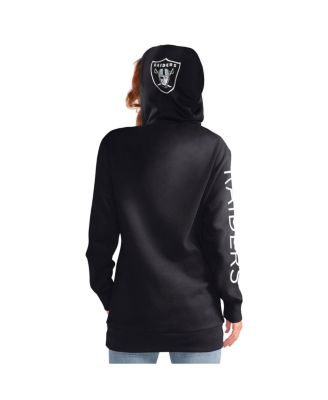 Women's Black Las Vegas Raiders Extra Inning Pullover Hoodie
