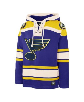 Men's Blue St. Louis Blues Superior Lacer Pullover Hoodie