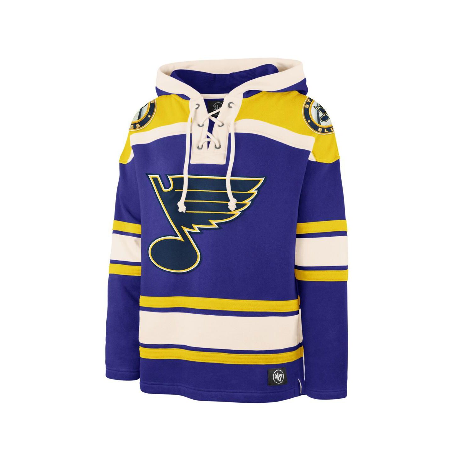 Мужское худи '47 Brand Blue St. Louis Blues Superior Lacer Pullover — фото 3