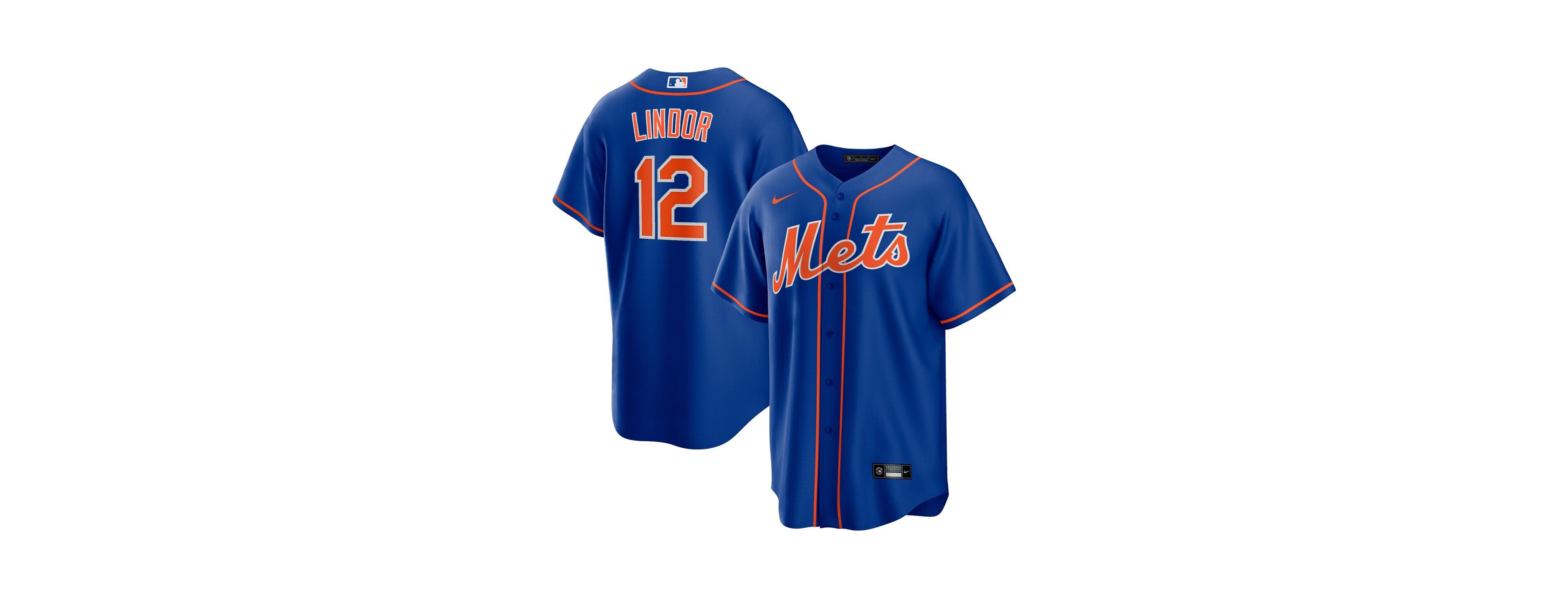 Men's Nike Francisco Lindor Royal New York Mets Alternate Replica Player Jersey