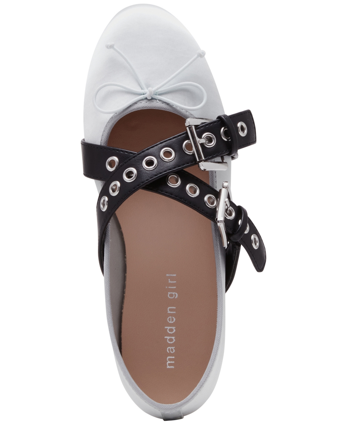 Madden Girl Pearll Crossband Ballet Flats -Black