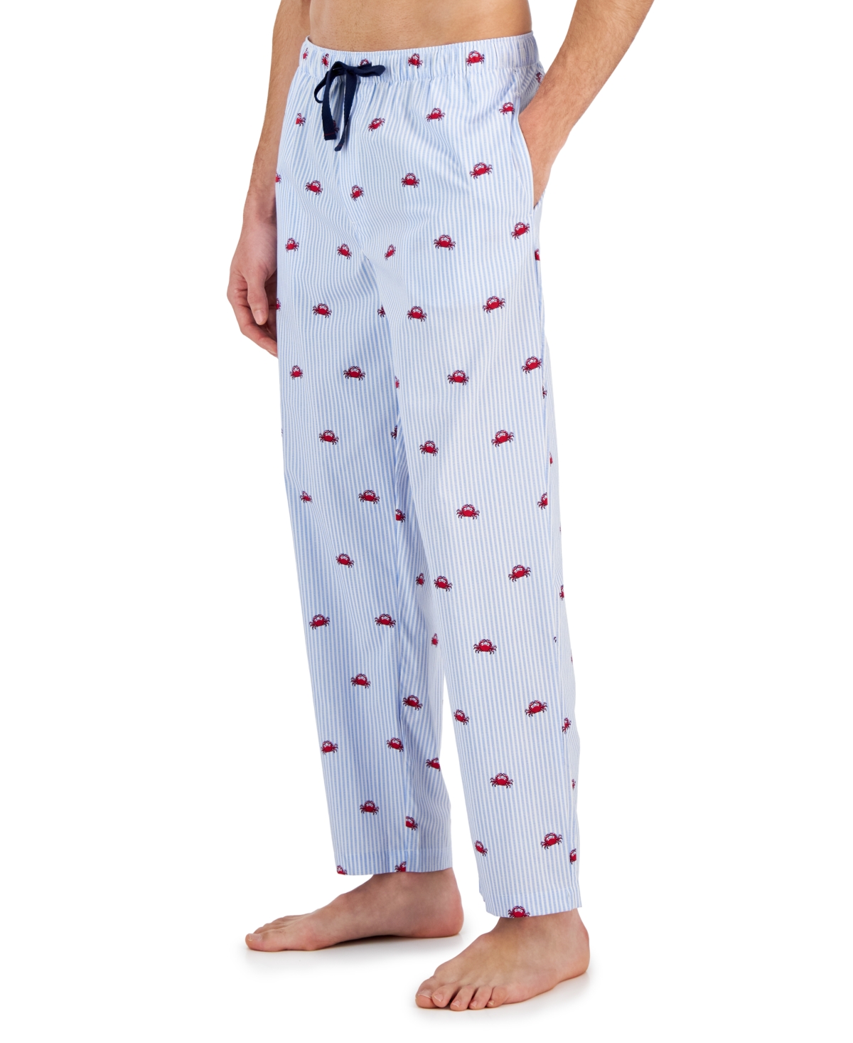 Shop Club Room Men's Regular-fit Crab-print Pajama Pants, Created For Macy's In Pj Pant