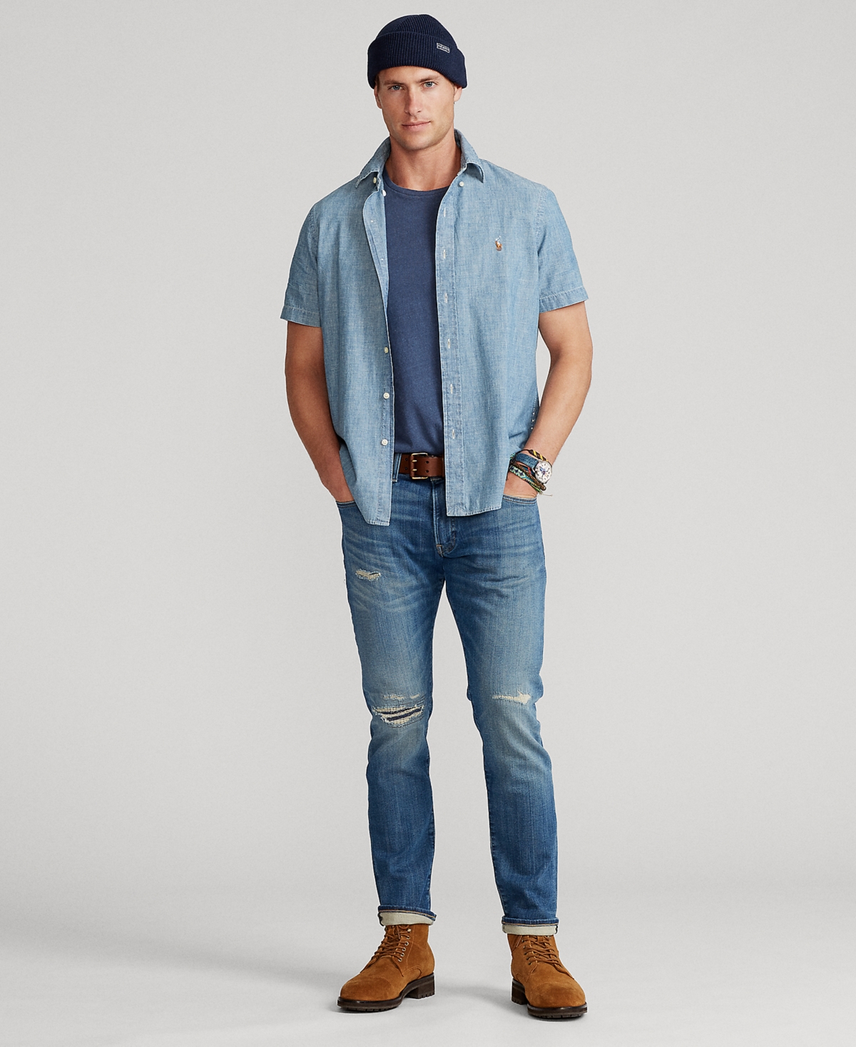 Polo Ralph Lauren Men's Slim-Fit Chambray Shirt