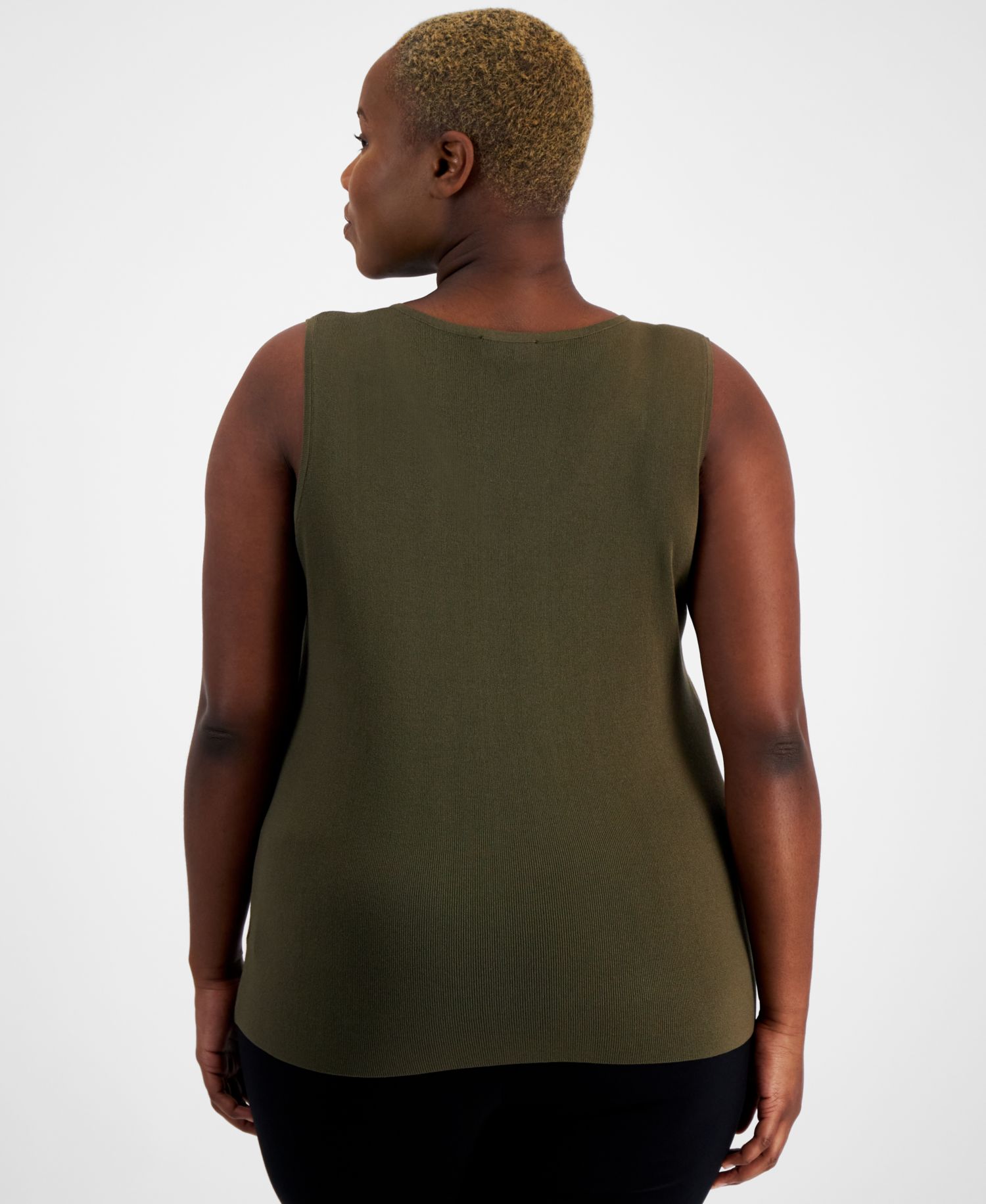 ASL Plus Size V-Neck Sleeveless Tank Top