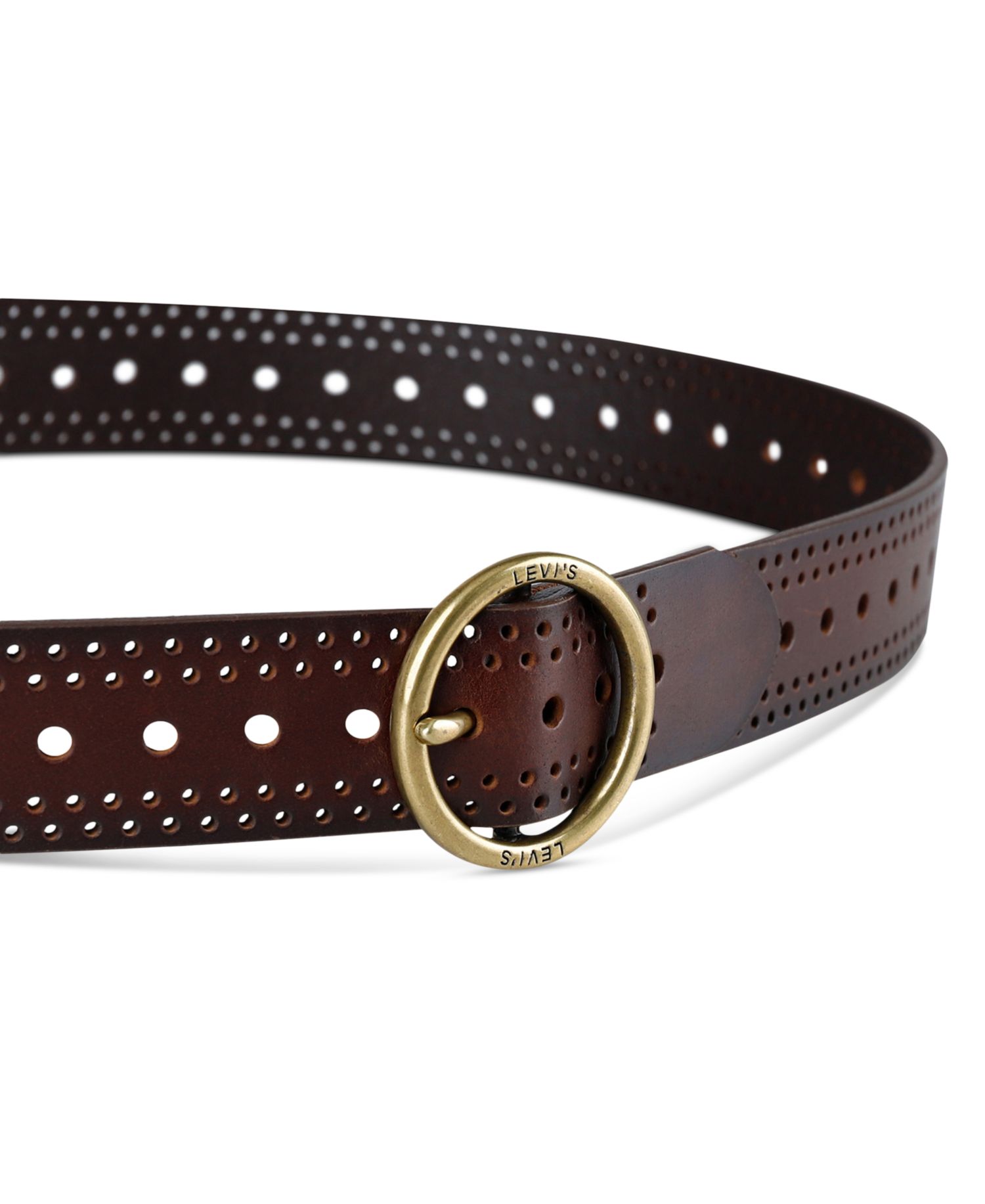 Women's Adjustable Laser Cut Leather Belt